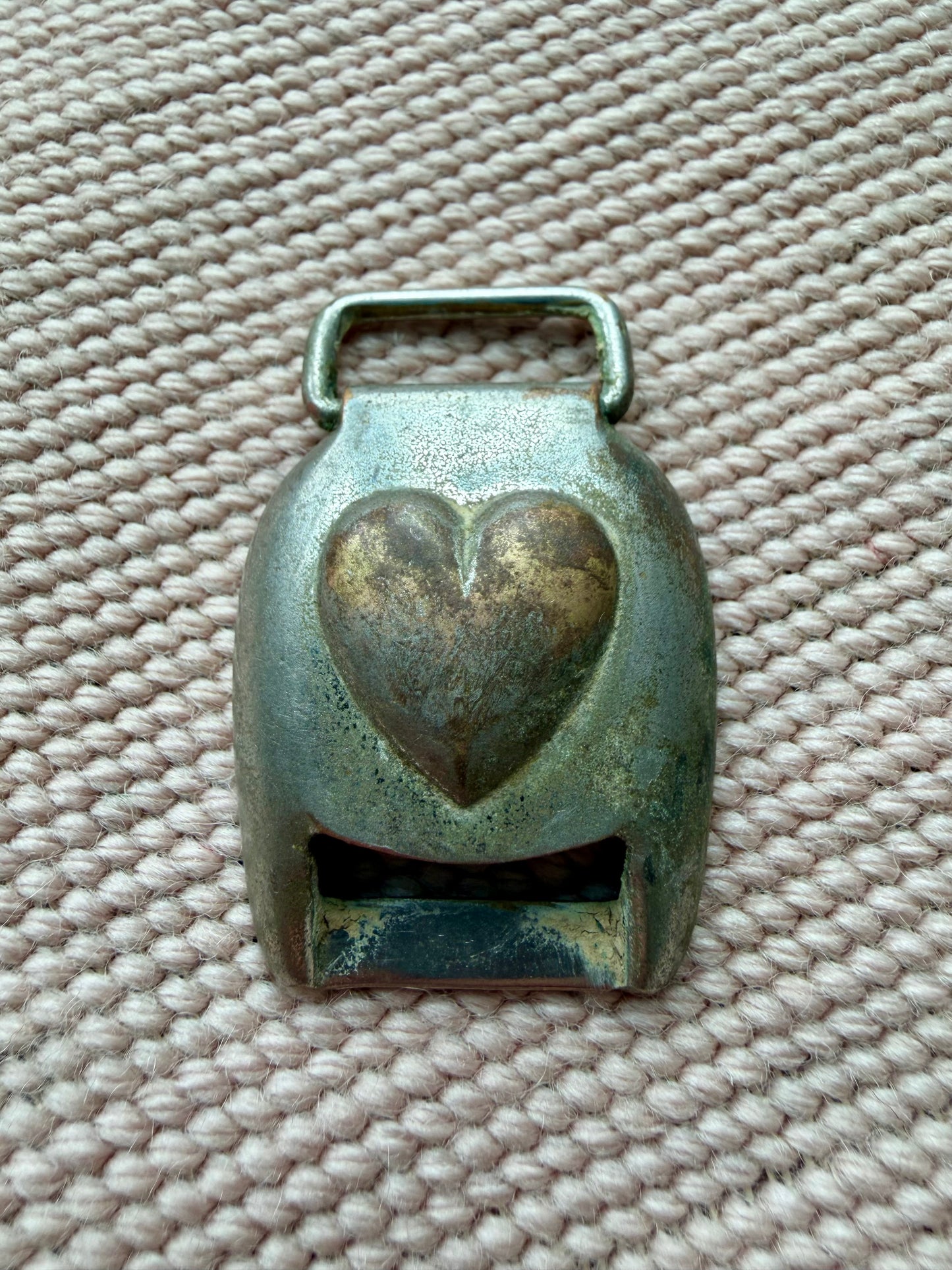 Mixed Metal Civil War Era Heart Harness Buckle