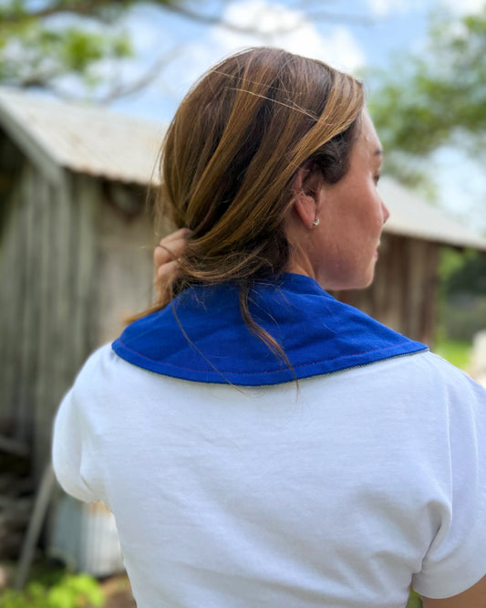 THE MAGGIE | Reversible Twill Collar - French Chore & Denim