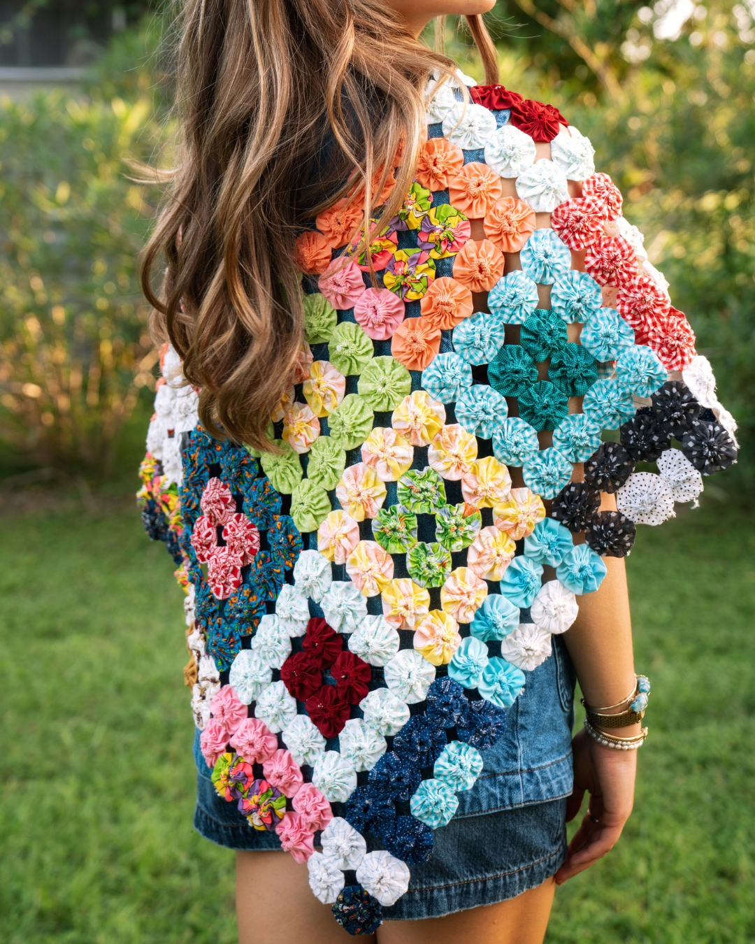 THE ROSA MARIA | Yo-Yo Rosette Cape | Kaleidoscope