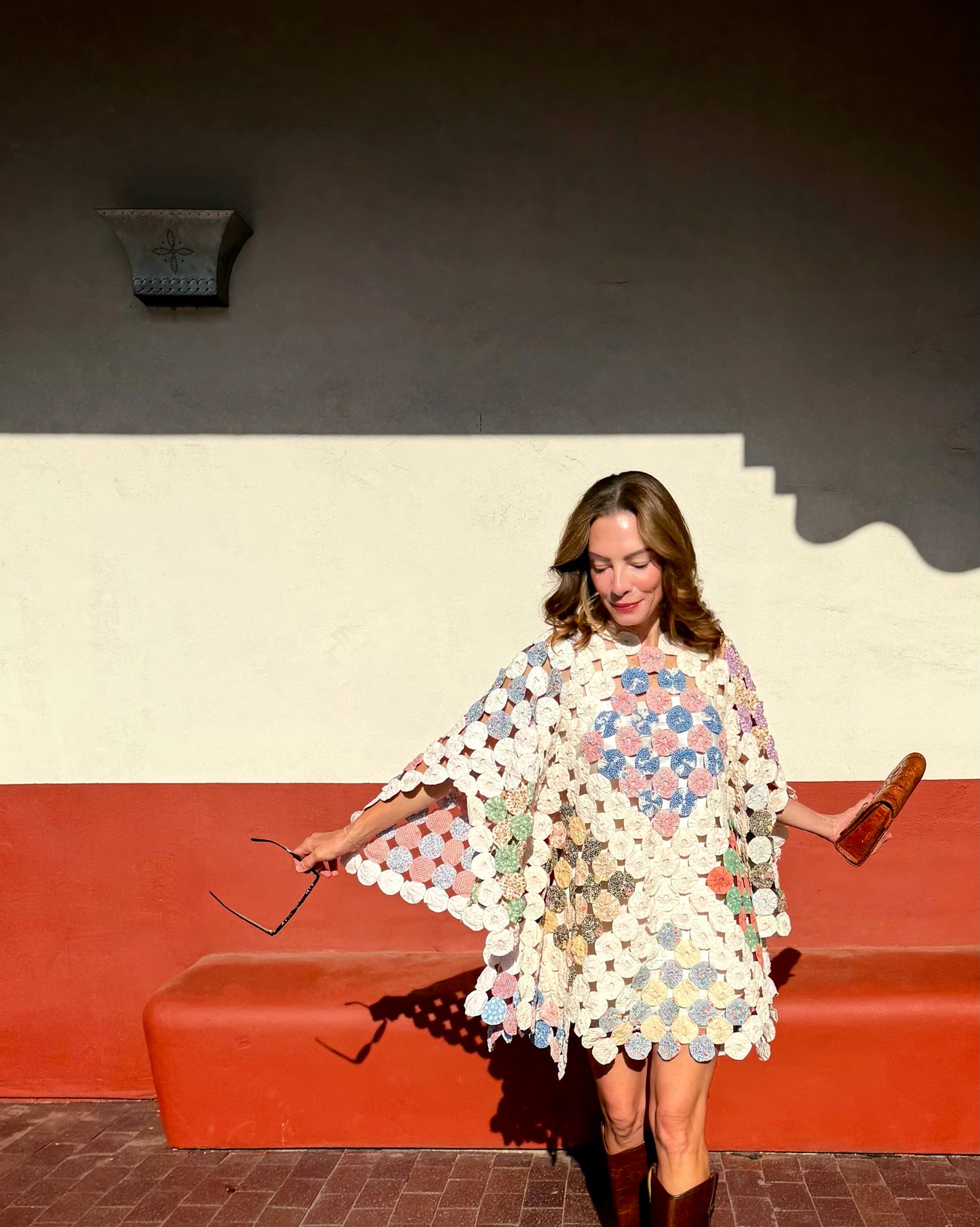 THE LIZZIE | Yo-Yo Rosette Mini Caftan | Harvey Girl