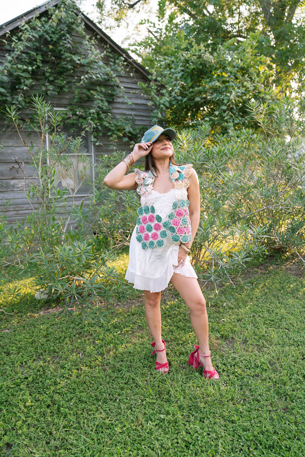 Yo-Yo & Crochet Backless Vest