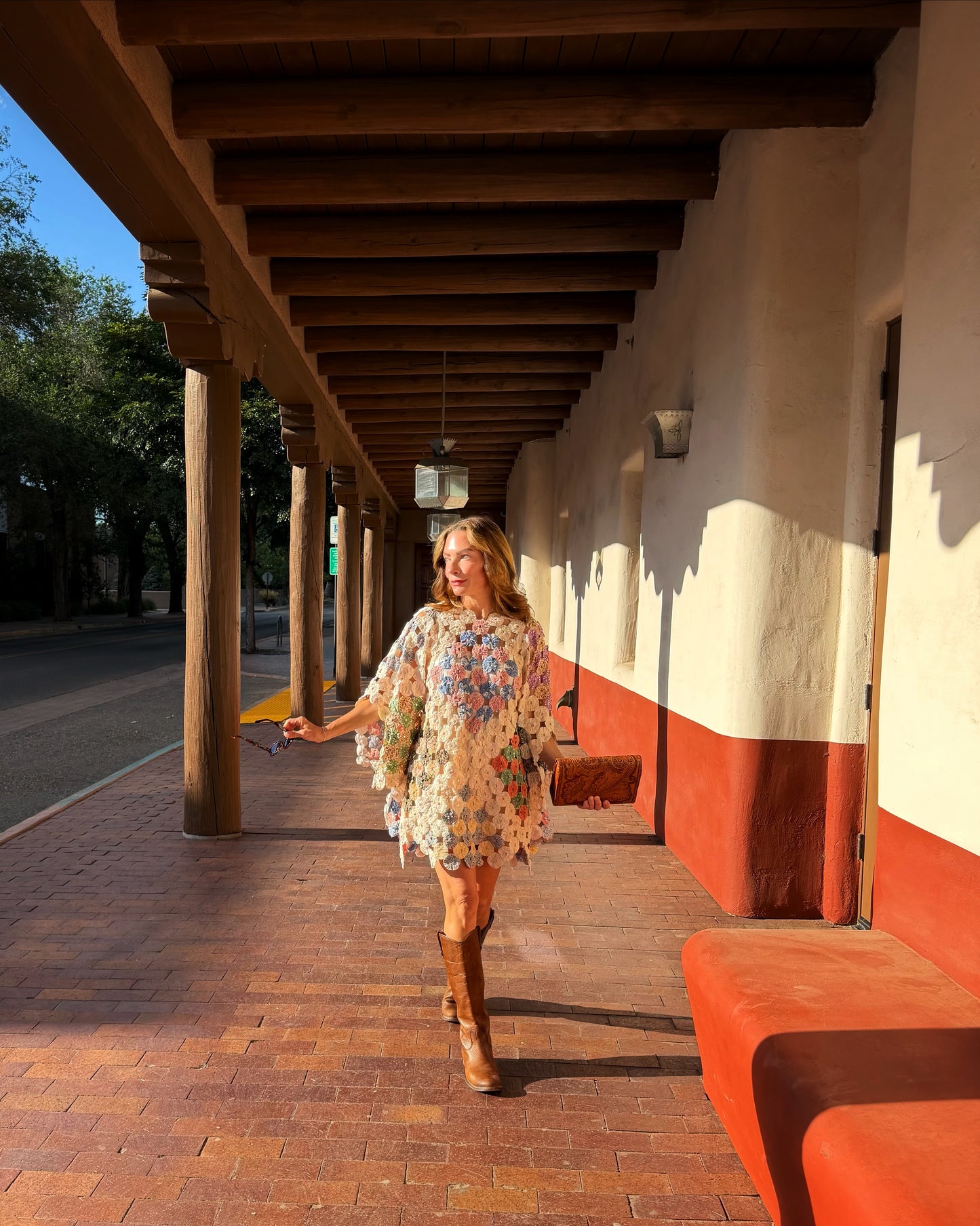 THE LIZZIE | Yo-Yo Rosette Mini Caftan | Harvey Girl