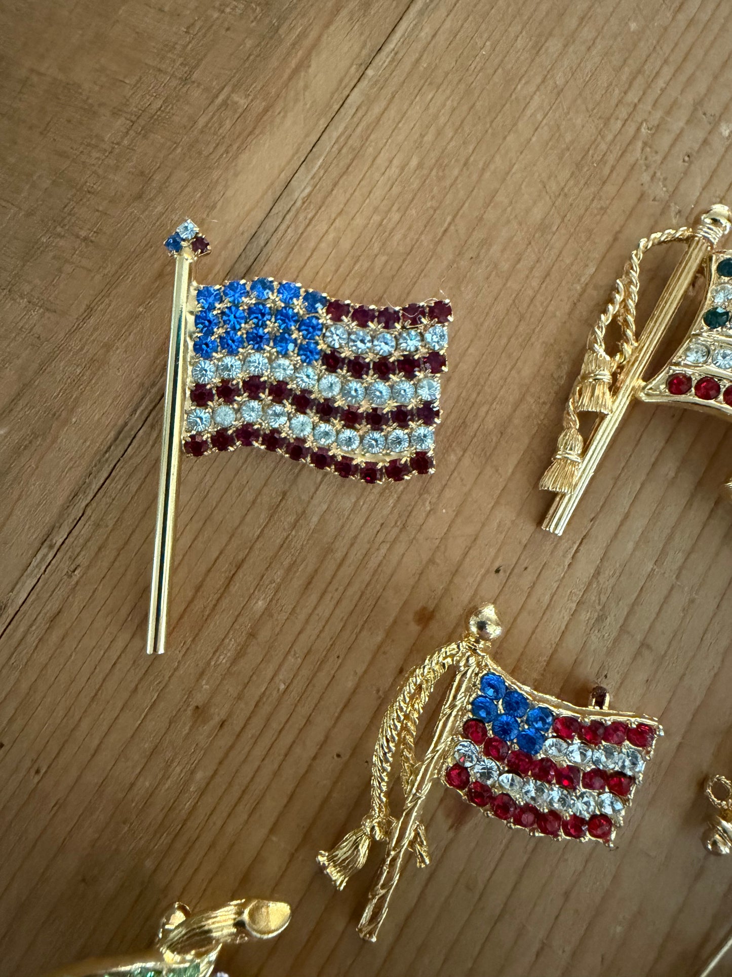 Patriotic Brooch | Vintage Classic American Flag