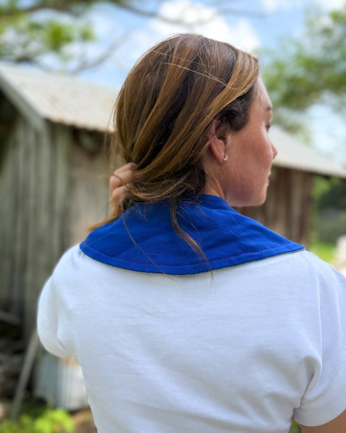 THE MAGGIE | Reversible Twill Collar - French Chore & Denim