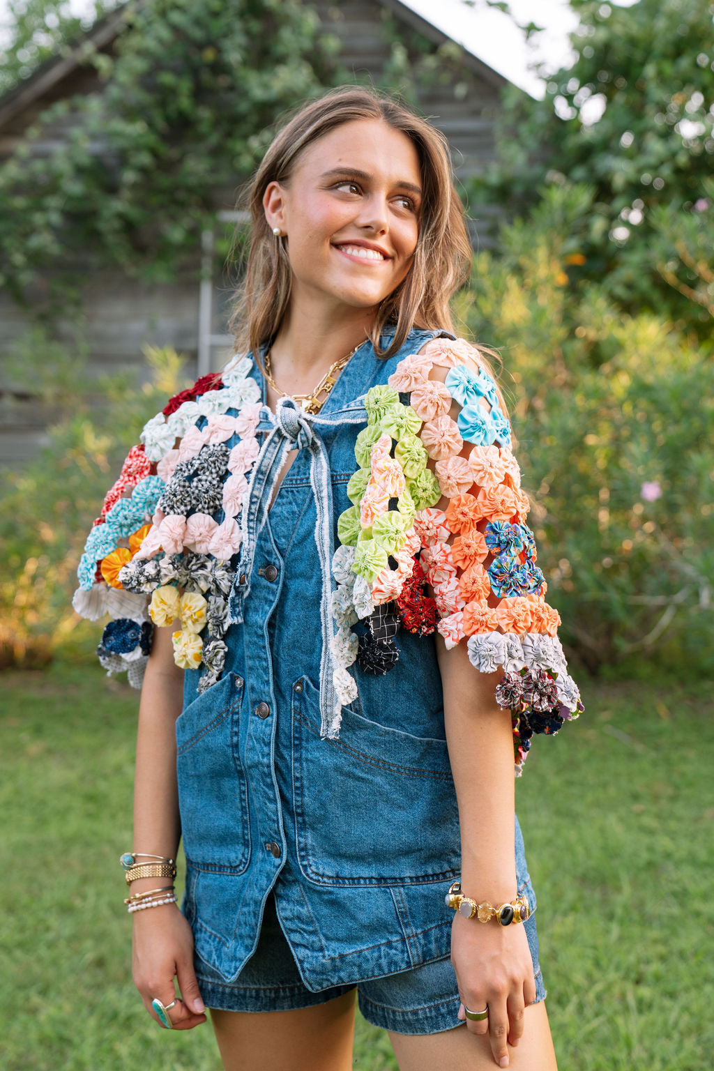 THE ROSA MARIA | Yo-Yo Rosette Cape | Kaleidoscope