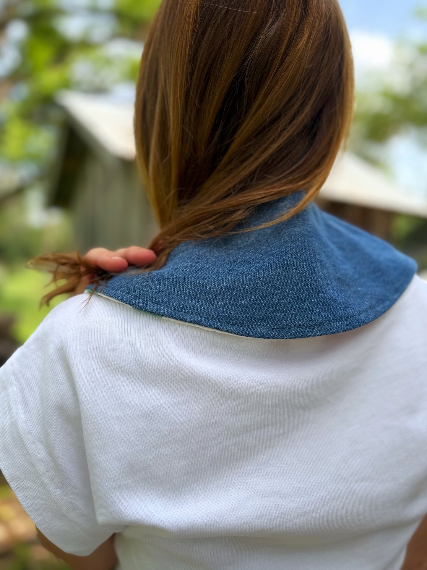 THE MAGGIE | Reversible Grandmother's Flower Garden Quilt Collar