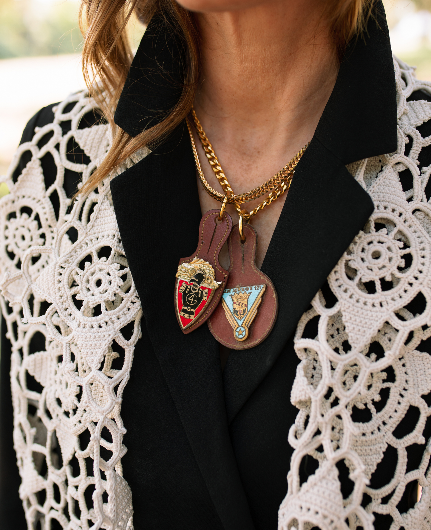 Blason de Militaire Necklace - French 4th Engineer Regiment