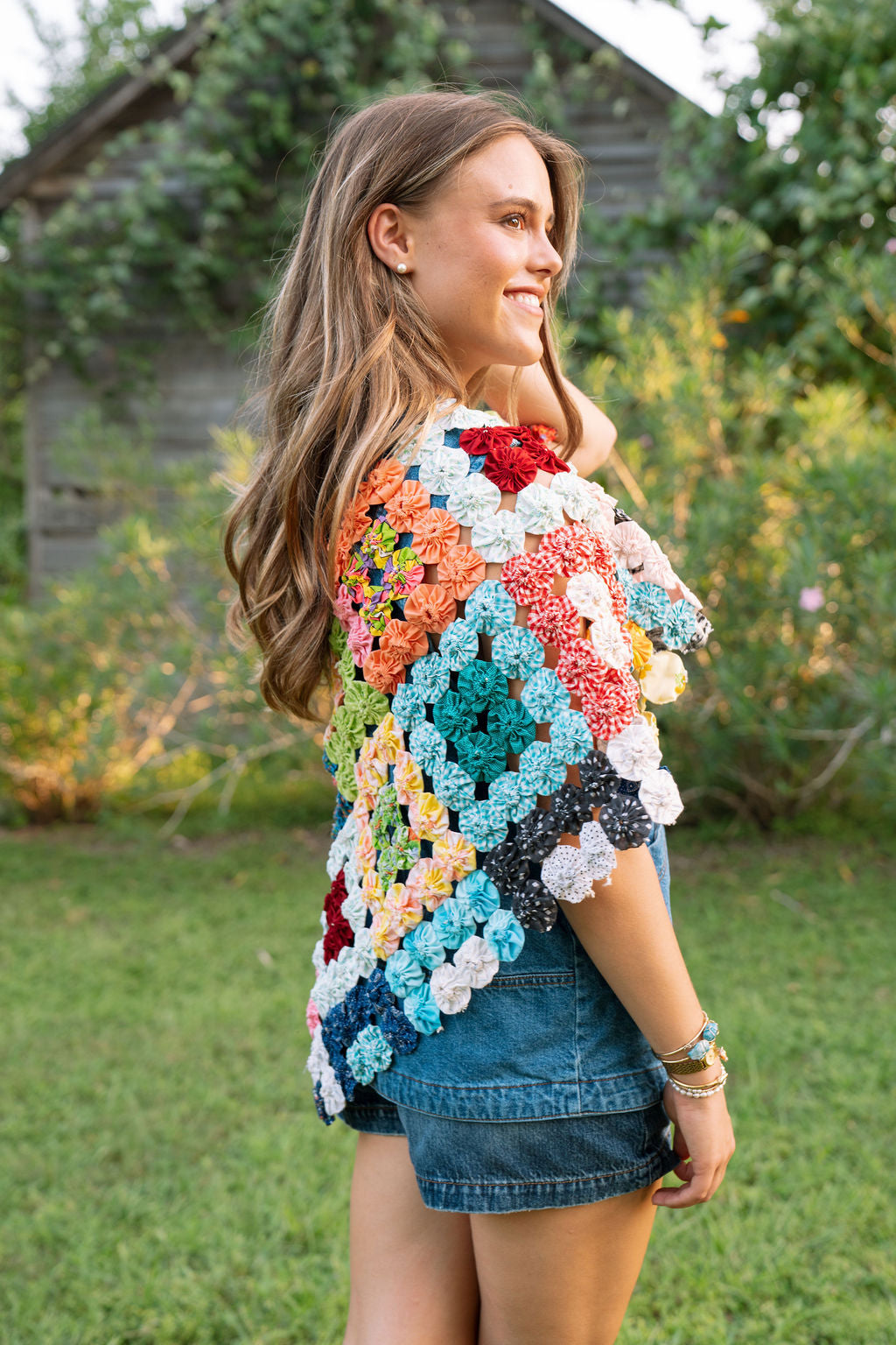 THE ROSA MARIA | Yo-Yo Rosette Cape | Kaleidoscope