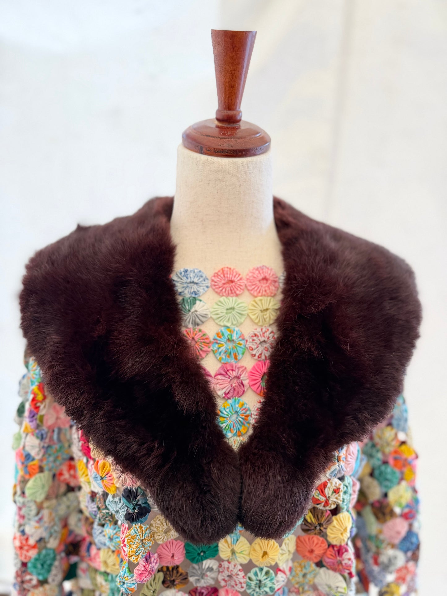 Chocolate Fur Collar