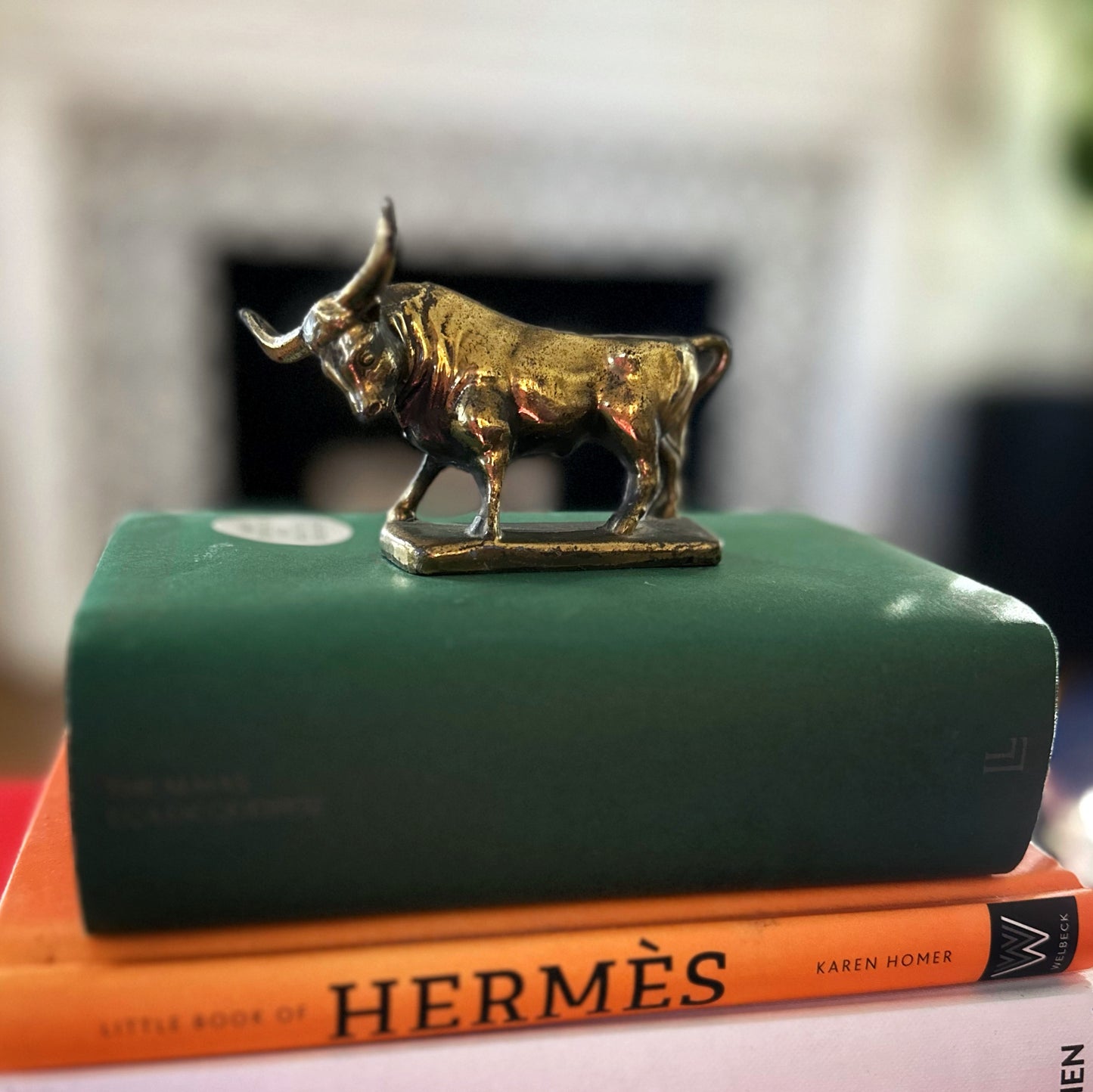 Small Brass Bull Figure