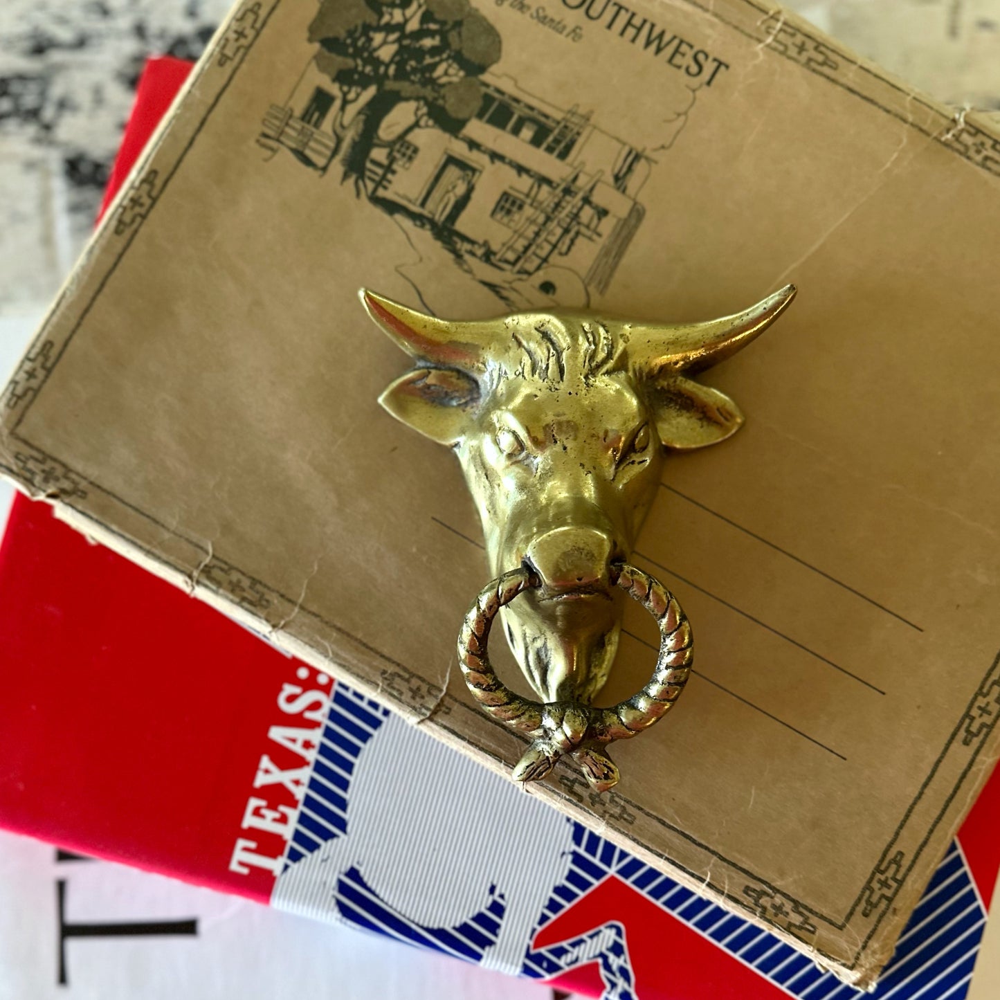 Brass Longhorn Door Knocker