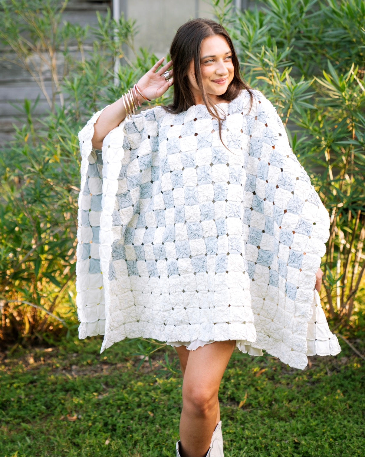 THE LIZZIE | Yo-Yo Rosette Mini Caftan | Faveur