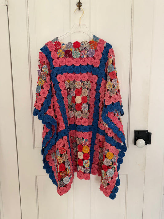 THE LIZZIE | Cobalt & Rose Mini Caftan