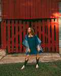 The LIZZIE | Vintage Denim Mini Caftan - Preorder