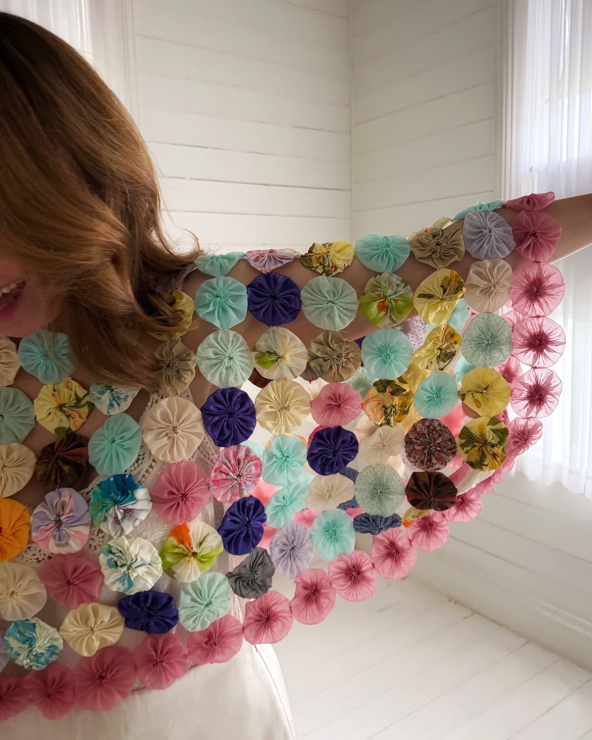 THE MOLLY GOODNIGHT | Yo-Yo Rosette Crop - Pastel Confetti